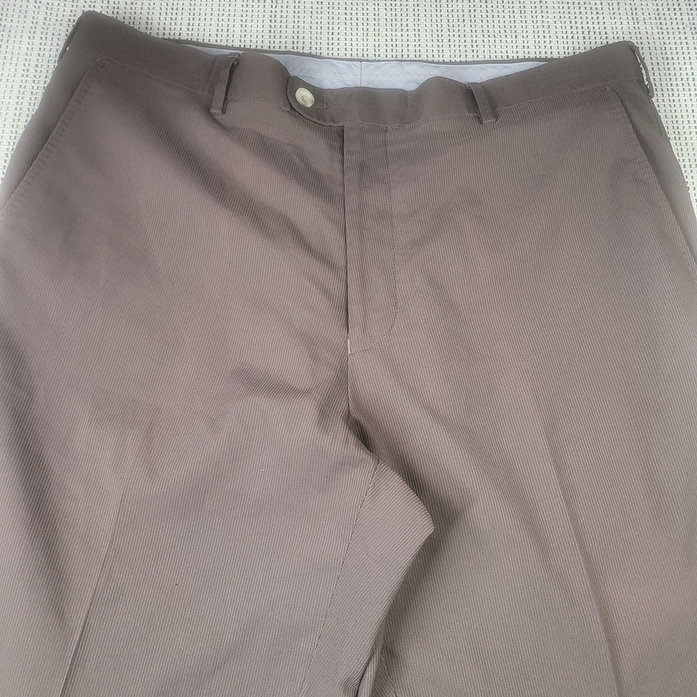 Peter Millar Pants Mens 36x31‎ Brown Chino Regular Fit Microfiber Wicking Golf